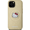 Miniatyrbillede 3 af 8: HELLO KITTY LÆDER KITTY HEAD MAGSAFE ETUI TIL IPHONE 14 - GULD