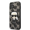 Miniatyrbillede 2 af 7: KARL LAGERFELD MONOGRAM IKONIK PATCH COVER TIL IPHONE 13 MINI - SORT