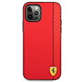 Miniatyrbillede 4 af 9: FERRARI ON TRACK CARBON STRIPE ETUI TIL IPHONE 12 PRO MAX - RØD