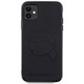 Miniatyrbillede 3 af 8: KARL LAGERFELD GUMMI KARL HEAD 3D ETUI TIL IPHONE 11 / XR - SORT