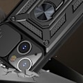 Miniatyrbild 3 av 10: Spacecase Case Fall För Iphone 13 Sc Camring Svart
