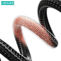 Miniatyrbild 4 av 4: USAMS USB-C till Lightning-kabel 30W 0,25m Snabbladdning stål/lack SJ679USB01 (US-SJ679)