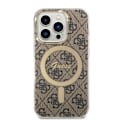 Miniatyrbild 4 av 11: Sett Guess GUBPP14LH4EACSW Deksel+ Lader iPhone 14 Pro 6.1 brun/brunt hardt deksel 4G Print MagSafe