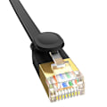 Miniatyrbild 4 av 11: Baseus snabb RJ45 nätverkskabel. 7 10Gbps 0,5m platt svart