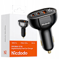 Miniatyrbild 1 av 11: MCDODO KRAFTFULL SNABBLADDARE FÖR BIL MED MÄTARE 3XUSB USB-C 128W LED