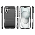 Miniatyrbillede 3 af 8: CARBON CASE SILIKONE ETUI TIL IPHONE 16 PLUS - SORT