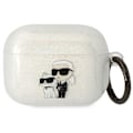 Miniatyrbild 2 av 4: Karl Lagerfeld KLAPHNKCTGT Veske for AirPods Pro - Gjennomsiktig glitter Karl&Choupette