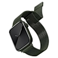 Miniatyrbild 2 av 3: UNIQ Dante armbånd Apple Watch Series 4/5/6/7/8/SE/SE2 38/40/41mm rustfritt stål grønn/grønn