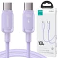 USB C til USB C-kabel 100 W 1,2 m Joyroom S-CC100A14 - lilla