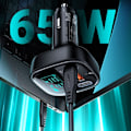 Miniatyrbillede 9 af 11: ACEFAST BILOPLADER 101W 2XUSBC/USB PPS PD QC4 AFC FCP SORT