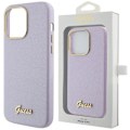 Miniatyrbild 1 av 2: Guess Glitter Glossy Script-deksel til iPhone 15 Pro - lilla