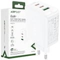 Miniatyrbillede 1 af 9: ACEFAST FAST NETVÆRKSLADER GAN (2XUSBC/USBA) PPS/PD/QC4+ 65W HVID