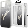 Miniatyrbild 1 av 9: Guess GUHCP12LPCUGLSBK iPhone 12 Pro Max 6.7 svart/svart hardt deksel Glitter Gradient Script