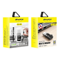Miniatyrbild 4 av 4: AWEI Adapter CL-13 USB-C/USB-A svart/svart