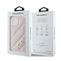 Miniatyrbillede 8 af 8: KARL LAGERFELD DIAGONAL QUILTED SCRIPT COVER TIL IPHONE 15 PLUS / 14 PLUS - PINK
