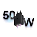 Miniatyrbild 5 av 8: Samsung Power Adapter Duo EP-T5020XBEGEU nettverkslader 2x USB-C 50W - svart