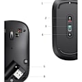 Miniatyrbild 4 av 11: Ugreen Handy trådløs USB-mus, svart (MU001)