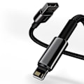 Miniatyrbild 6 av 11: Baseus Tungsten USB - Lightning-kabel 2,4 A 2 m svart (CALWJ-A01)