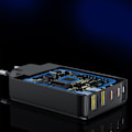 Miniatyrbild 7 av 9: Choetech GaN lader 140W 4 porter (2x USB C, 2x USB) svart (PD6005)