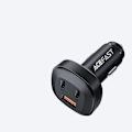 Miniatyrbillede 2 af 11: ACEFAST FAST BILOPLADER 66W 2XUSBC/USB PD QC4.0 AFC FCP SCP