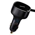 Miniatyrbild 2 av 7: 2-i-1 billader 33W 2x USB C (hann) Baseus Enjoyment - svart