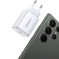 Miniatyrbild 9 av 10: GaN hurtiglader 2 x USB-C 45W QC PD Ugreen CD294 - hvit