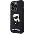 Miniatyrbillede 2 af 8: KARL LAGERFELD RUBBER IKONIK 3D ETUI TIL IPHONE 14 PRO - SORT