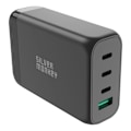 Miniatyrbild 1 av 7: Silver Monkey SMA151 130W GaN-lader 3xUSB-C PD USB-A QC 3.0 med avtakbar strømledning - svart