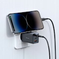 Miniatyrbild 6 av 11: MCDODO SNABBLADDARE STRÖMFÖRSÖRJNING 3X USB-C PD USB GAN 67W KABEL 1M