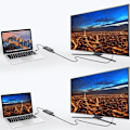 Miniatyrbillede 6 af 6: CHOETECH ADAPTER ADAPTER SPLITTER USB C THUNDERBOLT 3-2X DP 4K 60HZ