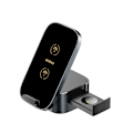 Miniatyrbillede 1 af 9: DUDAO A11PRO+ INDUKTIV OPLADER 15W 3I1 TIL TELEFON / SMARTWATCH / HOVEDTELEFONER - SORT