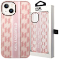 Miniatyrbillede 1 af 9: KARL LAGERFELD MONO VERTICAL STRIPE COVER TIL IPHONE 14 PLUS - PINK