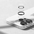 Miniatyrbild 2 av 10: RUND KAMERA RAMMEBESKYTTELSE IPHONE 15 PRO SVART
