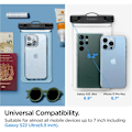 Miniatyrbillede 11 af 11: SPIGEN A601 UNIVERSAL VANDTÆT ETASKE 2-PAK CRYSTAL CLEAR