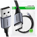 Miniatyrbild 1 av 11: Ugrønn kabel USB - USB Type C Quick Charge 3.0 3A 2m grå (60128)