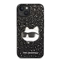 Miniatyrbillede 4 af 9: KARL LAGERFELD GLITTER CHOUPETTE PATCH COVER TIL IPHONE 14 PLUS - SORT