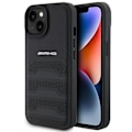 Miniatyrbild 1 av 7: AMG Leather Debossed Lines fodral till iPhone 15 - svart