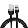 Miniatyrbillede 1 af 8: WOZINSKY WNBAC1 USB-A / USB-C 2.4A KABEL 1 M - SORT