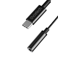 Miniatyrbillede 4 af 11: CHOETECH ADAPTER USB-C / DC 3,5MM AUDIO HOLDBAR SORT