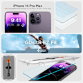 Miniatyrbillede 9 af 11: HÆRDET GLAS SPIGEN GLAS.TR "EZ FIT" 2-PACK IPHONE 14 PRO MAX CLEAR