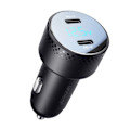 Miniatyrbild 2 av 11: 2x USB C 70W billader med LED display Joyroom JR-CCD02 - svart