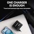 Miniatyrbild 7 av 11: Wozinsky CGWCB 140W GaN vegglader 3 x USB-C / 2 x USB-A - svart