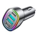 Miniatyrbild 11 av 11: Joyroom 70 W billader med 4 porter: 2 x USB C, 2 x USB svart (JR-CL29)