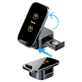 Miniatyrbillede 2 af 9: DUDAO A11PRO+ INDUKTIV OPLADER 15W 3I1 TIL TELEFON / SMARTWATCH / HOVEDTELEFONER - SORT