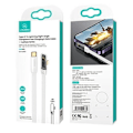 Miniatyrbild 9 av 9: USAMS Vinklad USB-C till Lightning PD 20W Snabbladdning Iceflake Series-kabel 2m vit/vit SJ586USB02 (US-SJ586)