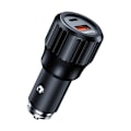 Miniatyrbillede 4 af 8: CHOETECH HURTIG BILOPLADER USB-C USB-A PD 63W HOLDBAR SORT