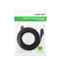 Miniatyrbillede 5 af 11: UGRØNT FLADT KABEL ETHERNET PATCHKABEL RJ45 CAT 7 STP LAN 10 GBPS 10 M SORT (NW106 11265)