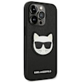 Miniatyrbillede 5 af 9: KARL LAGERFELD SAFFIANO CHOUPETTE HEAD PATCH COVER TIL IPHONE 14 PRO - SORT
