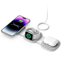 Miniatyrbillede 3 af 9: TECH-PROTECT QI15W-A32 3I1 MAGNETISK MAGSAFE TRÅDLØS OPLADER GRÅ