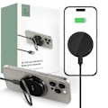 Miniatyrbillede 1 af 9: TECH-PROTECT QI15W-A33 MAGNETISK MAGSAFE TRÅDLØS OPLADER SORT
